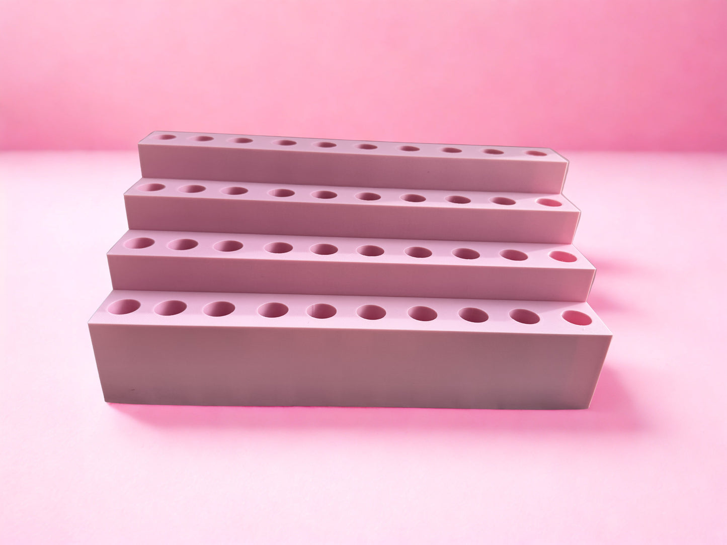 3D Printed 40-Slot Rhinestone Pen Stand | Tiered Pen Display Holder