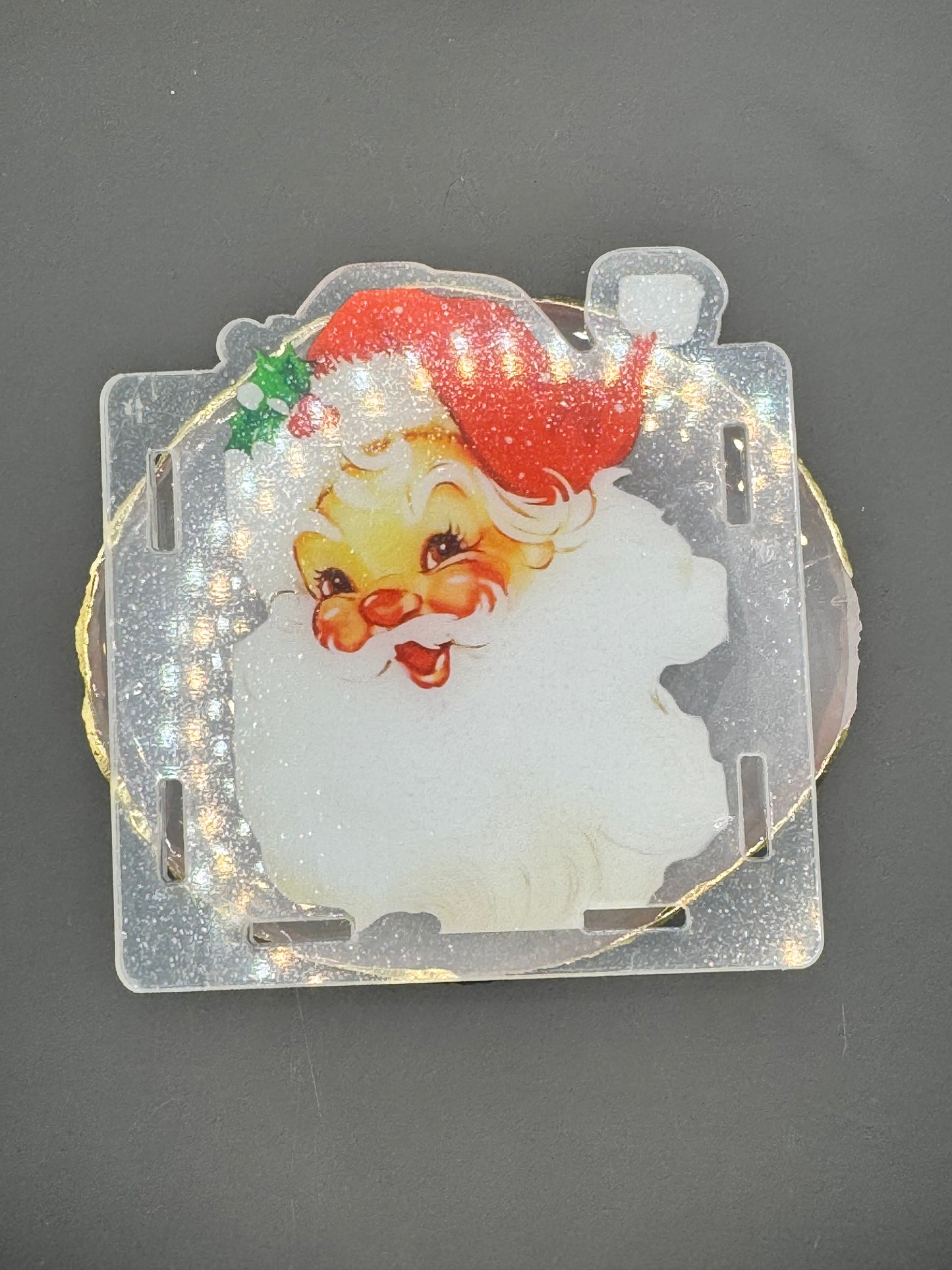 Vintage Santa - Acrylic Pen Holder *Shop Exclusive*