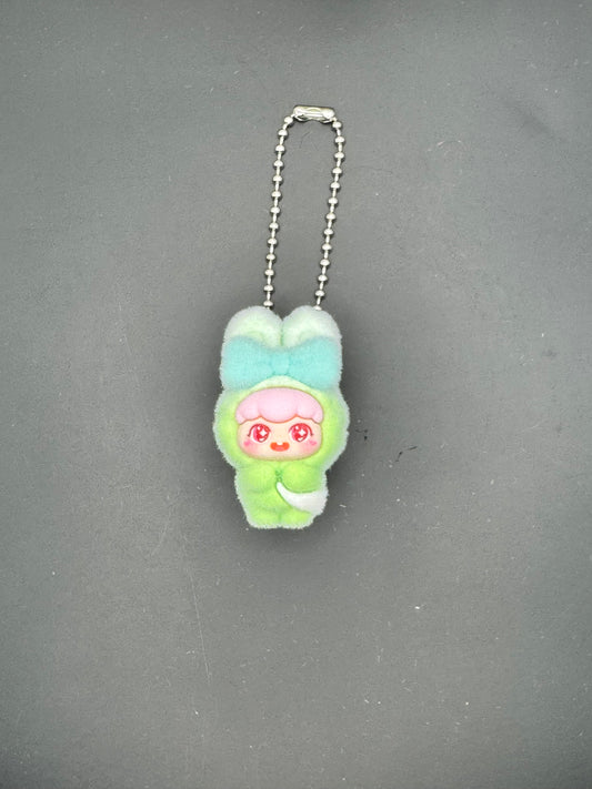 Flocked Green SPBOMI Rabbit - Charm