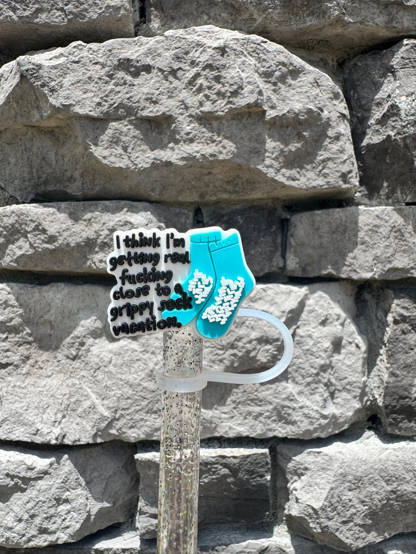 Grippy Sock - Straw Topper