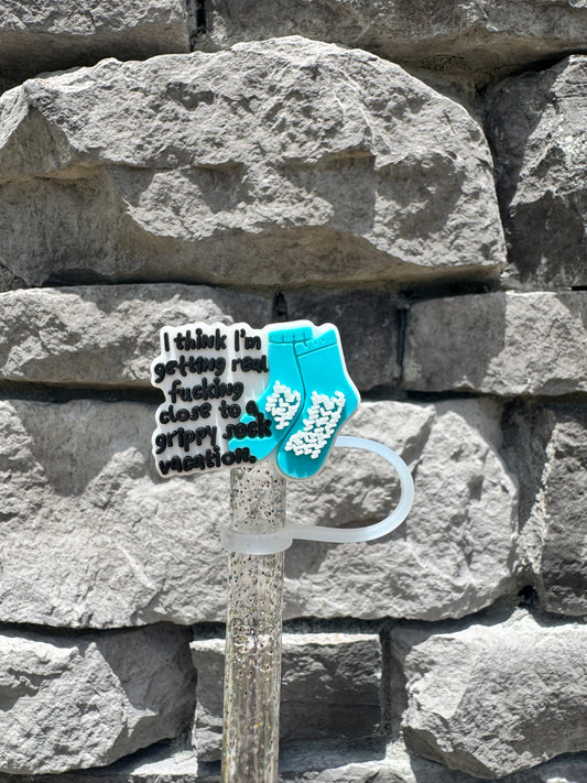 Grippy Sock - Straw Topper