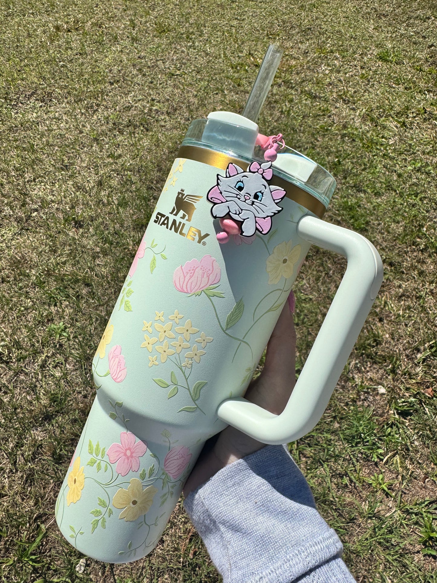 Pretty Kitty Straw Charm