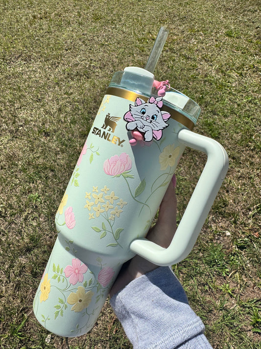 Pretty Kitty Straw Charm