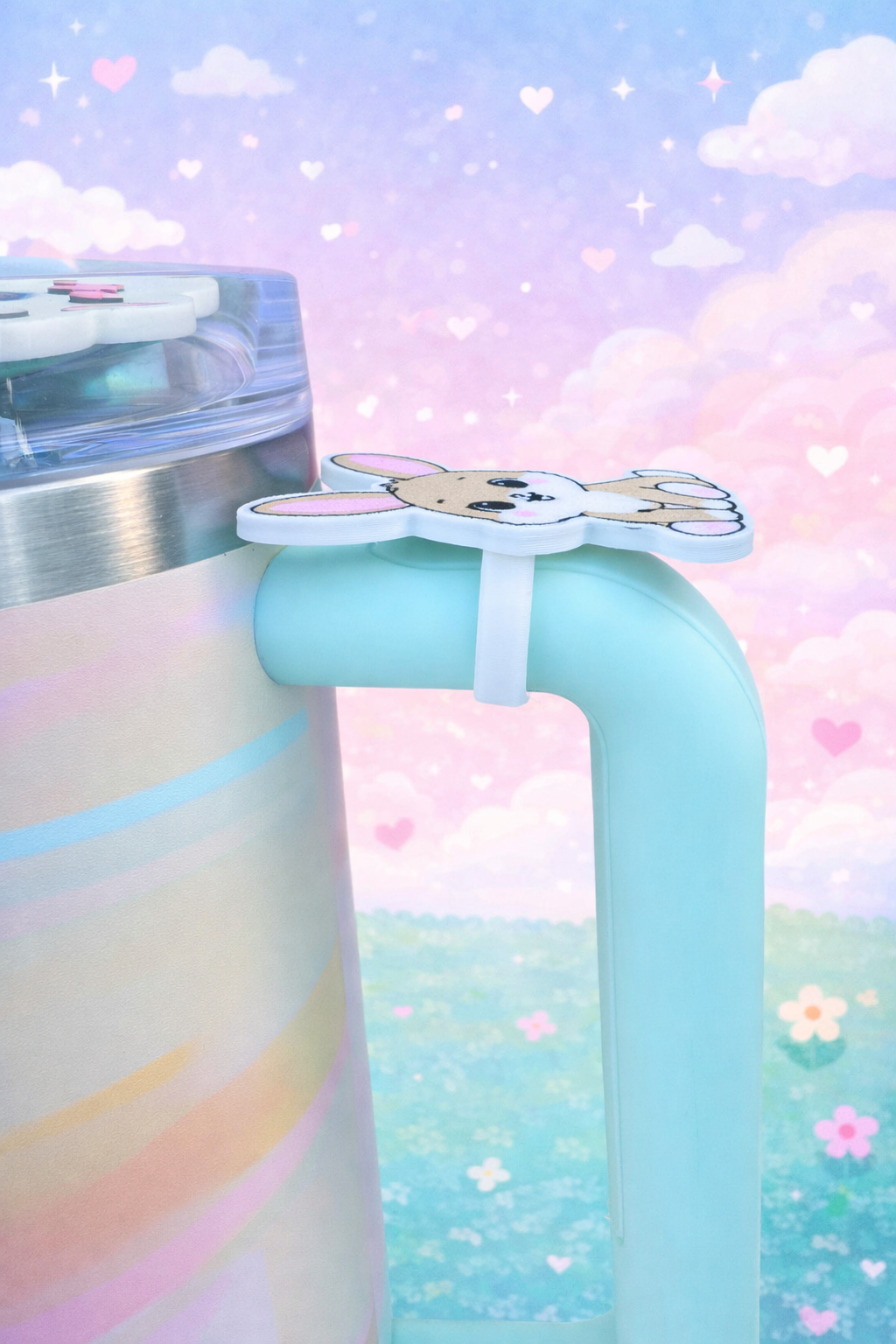 Blossom Bunny 3D Printed Handle Clip - Stanley 2.0*