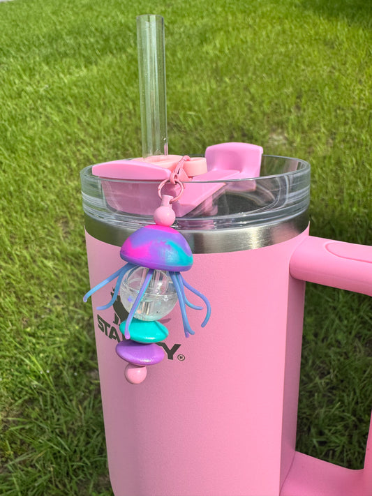 Jellyfish - Straw Charm
