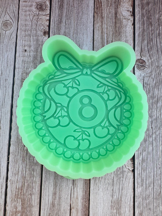 Coquette 8 Ball Silicone Freshie Mold