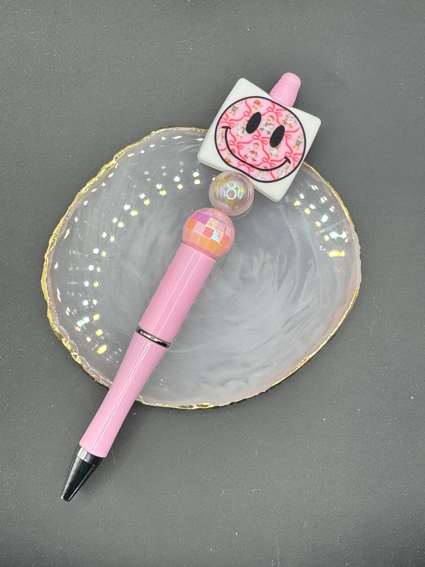 Christmas Goose Smiley Face Pen