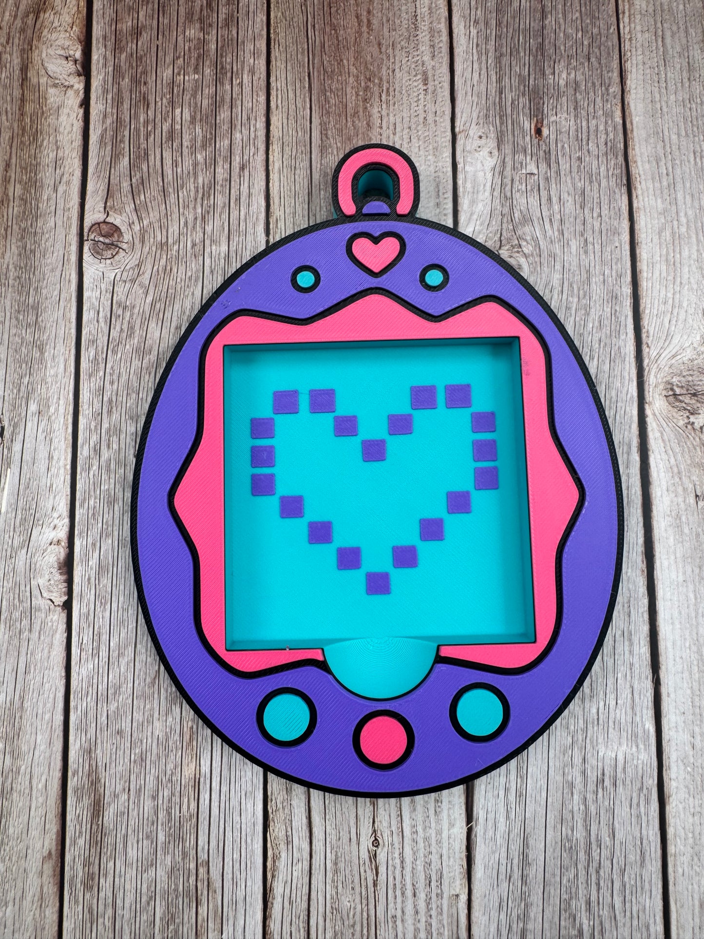 3D Printed Tamagotchi Inspired Sticky Note Holder, Desk Organizer