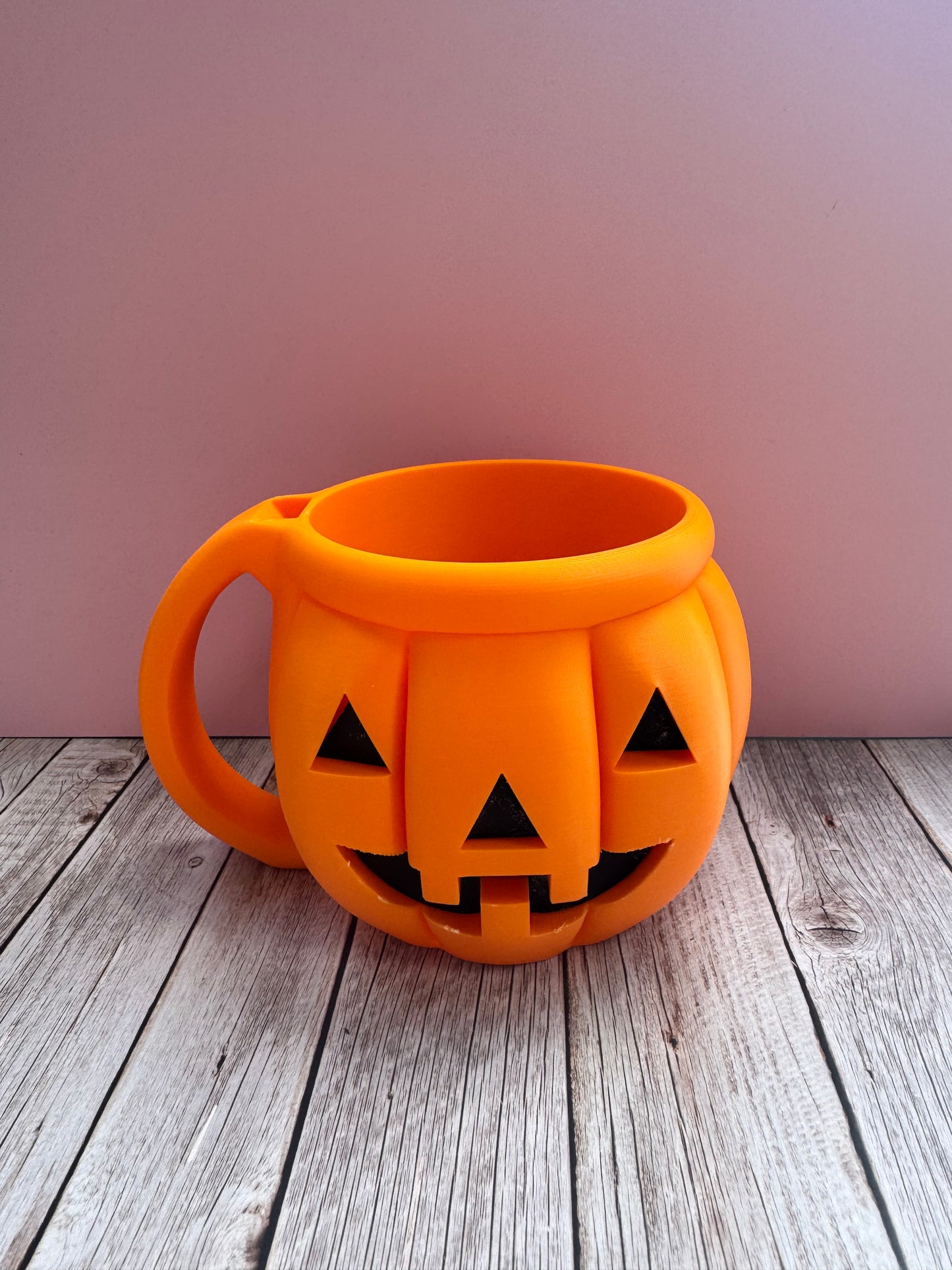 Halloween Ice Cream Pint Holder | 3D Printed Jack O’ Lantern Ice Cream Tub Holder with Spoon Slot | Spooky Movie Night Gift