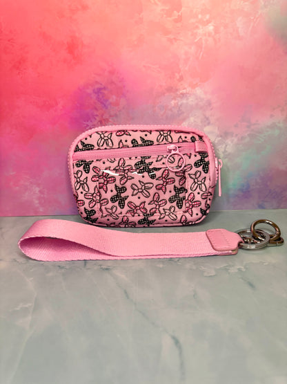 Checkered Balloon Dog - Wristlet Wallet