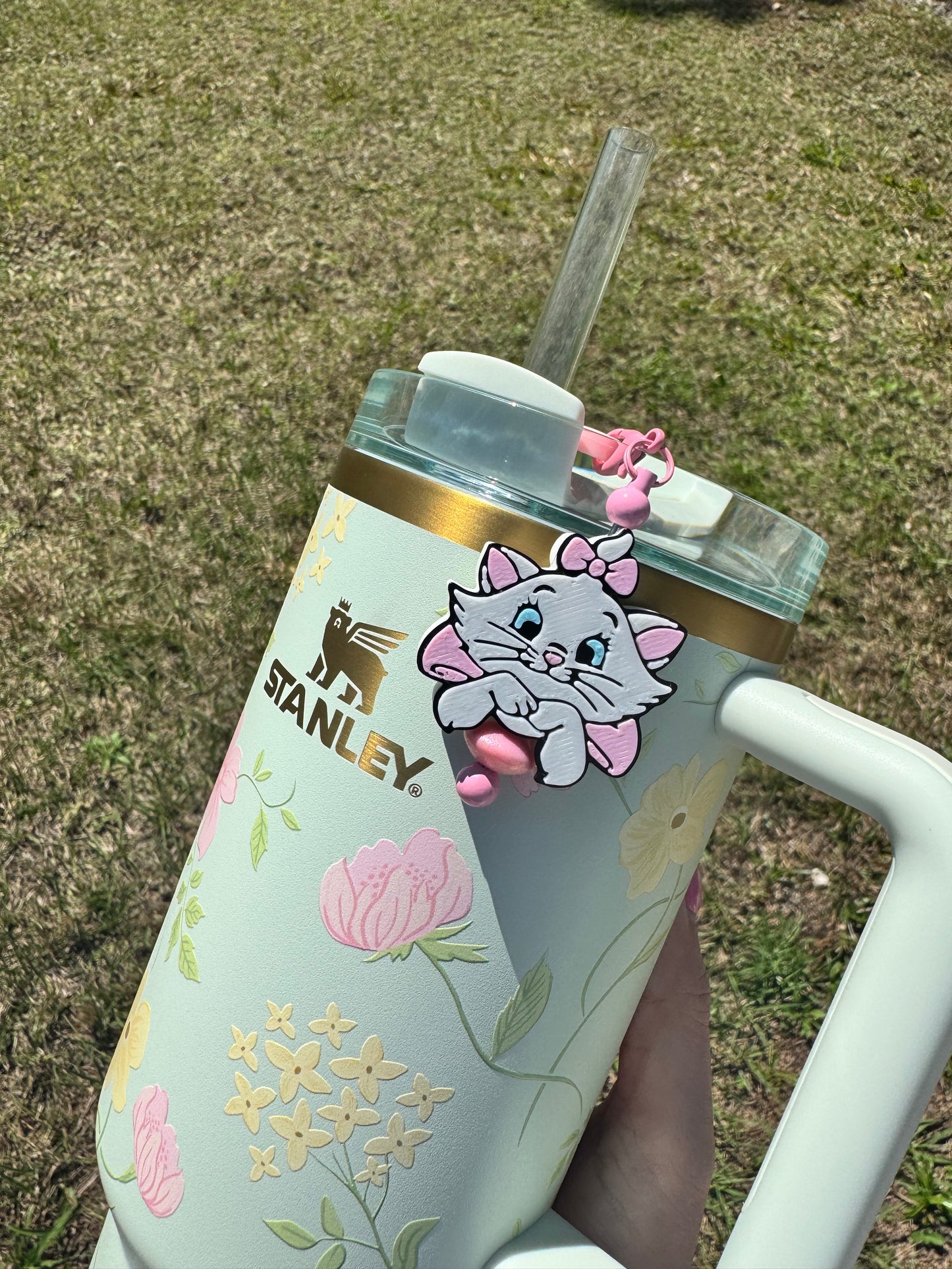 Pretty Kitty Straw Charm