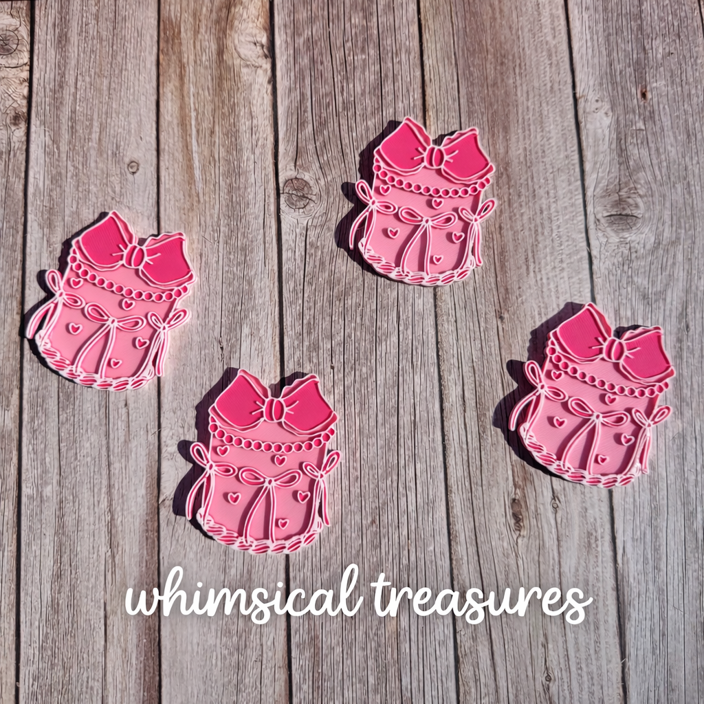 Coquette Bow Cake Flatbacks | 3D Printed