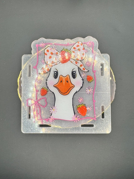 Strawberry Goose - Acrylic Pen Holder