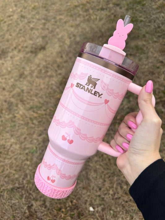 Double Sided Marshmallow Easter Bunny - Pink