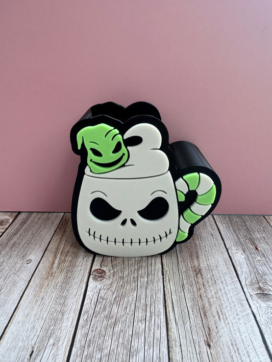 Oogie Boogie Soap Holder – 3D Printed Bath & Body Works Soap Dispenser Stand *GLOWS IN THE DARK*
