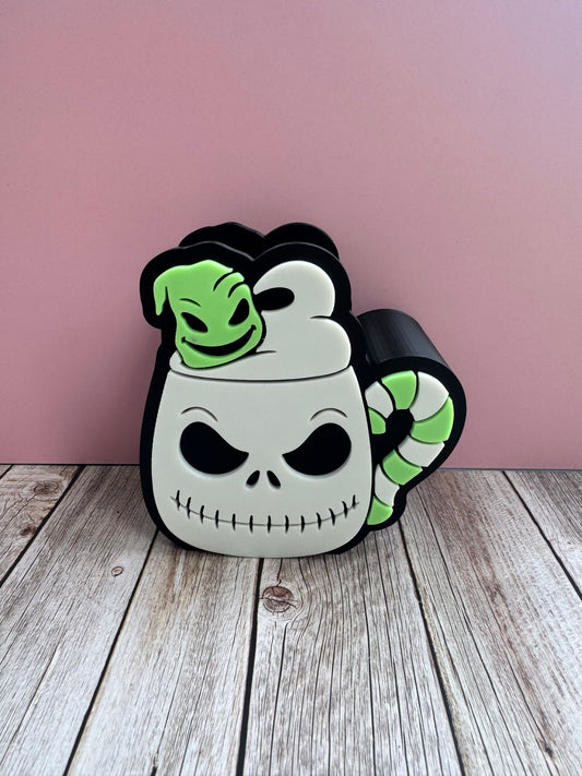 Oogie Boogie Pen Holder – 3D Printed Desk Organizer *GLOWS IN THE DARK*