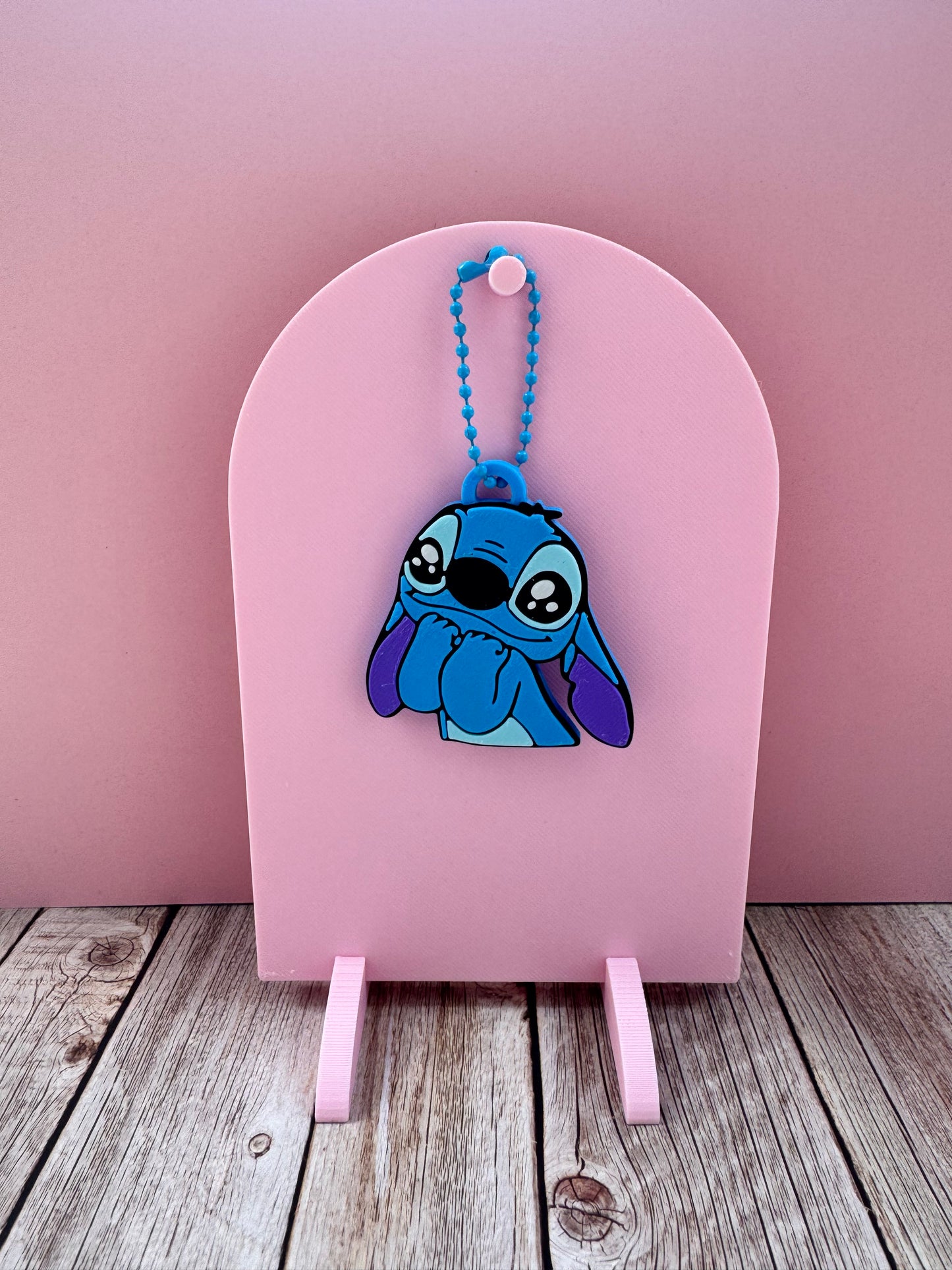 3D Printed Blue Alien - Soda Can Opener Keychain