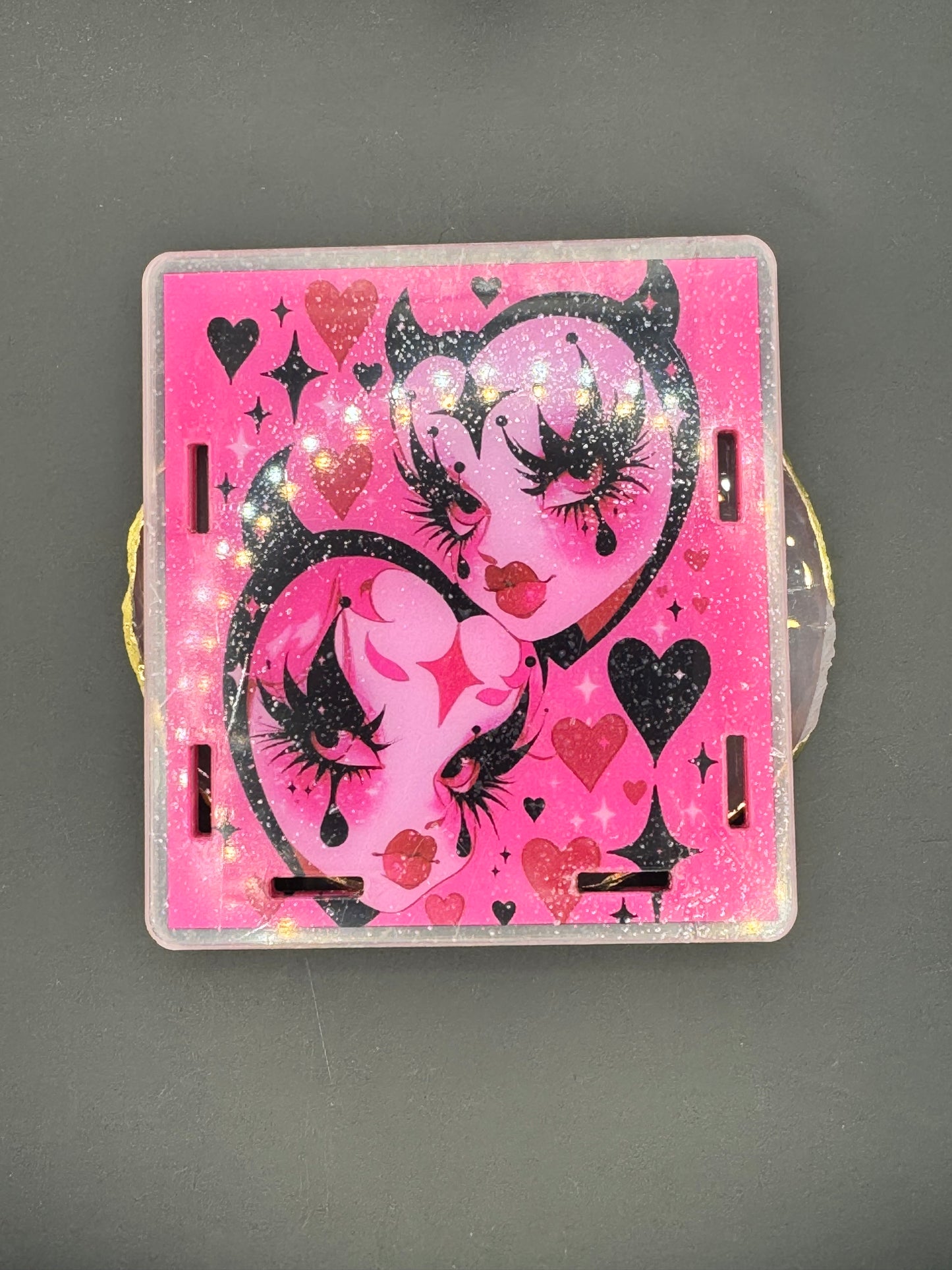 Heart Eyes & Lies - Acrylic Pen Holder *Shop Exclusive*