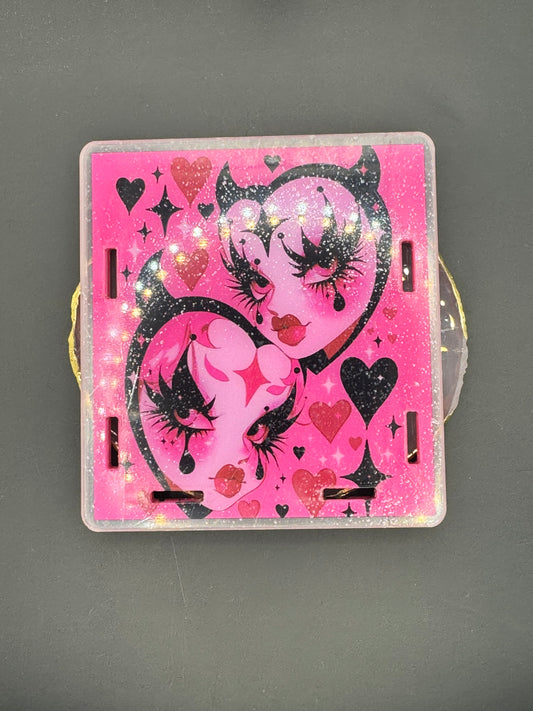 Heart Eyes & Lies - Acrylic Pen Holder *Shop Exclusive*