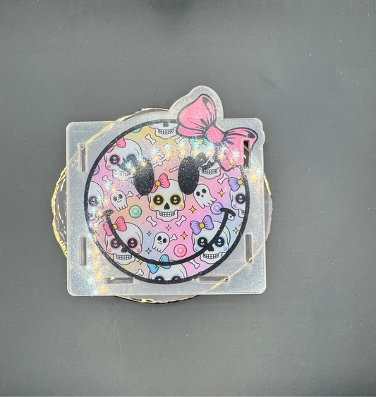 Skull Smiley - Acrylic Pen Holder