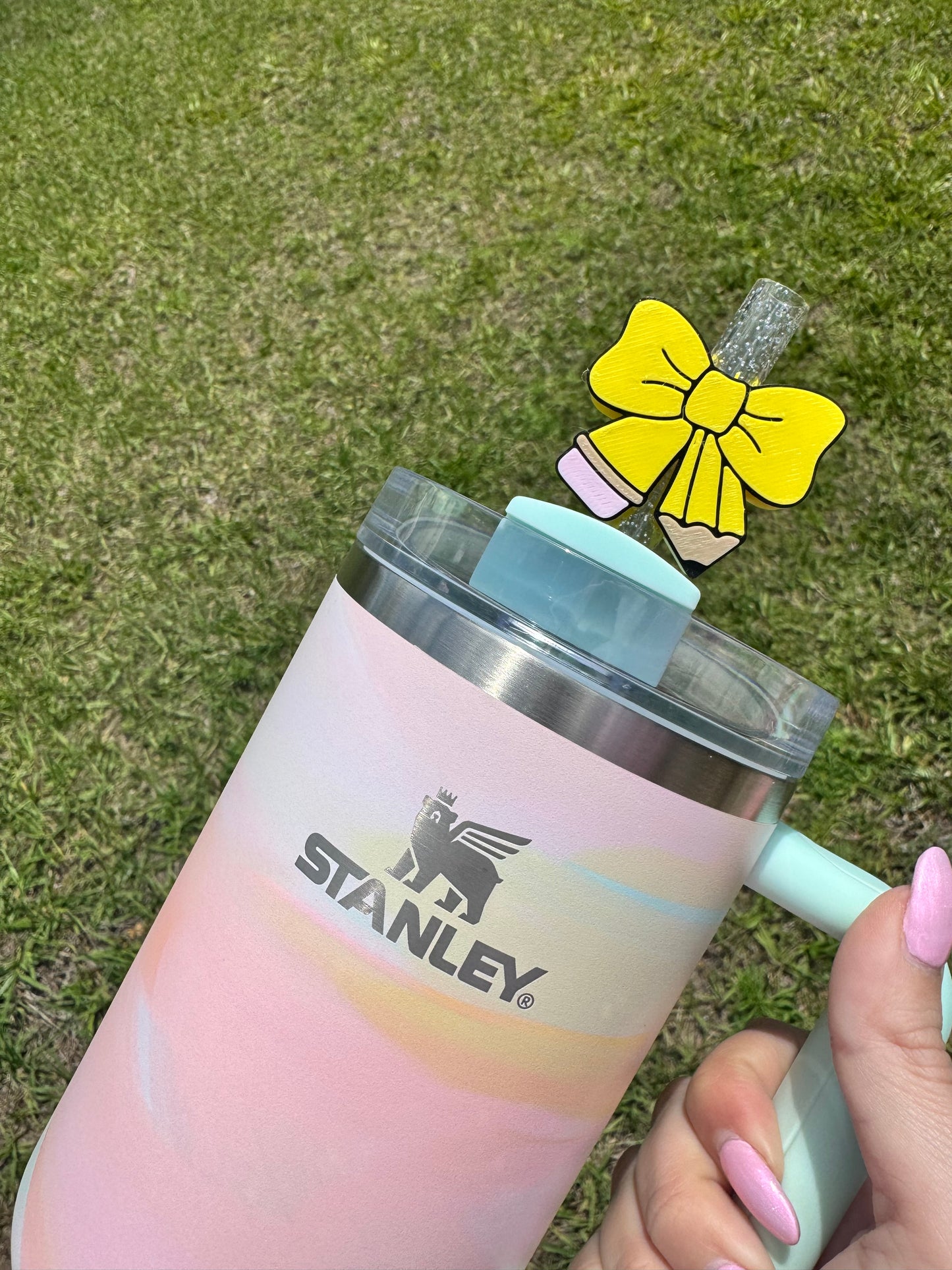 Pencil Bow Straw Buddy