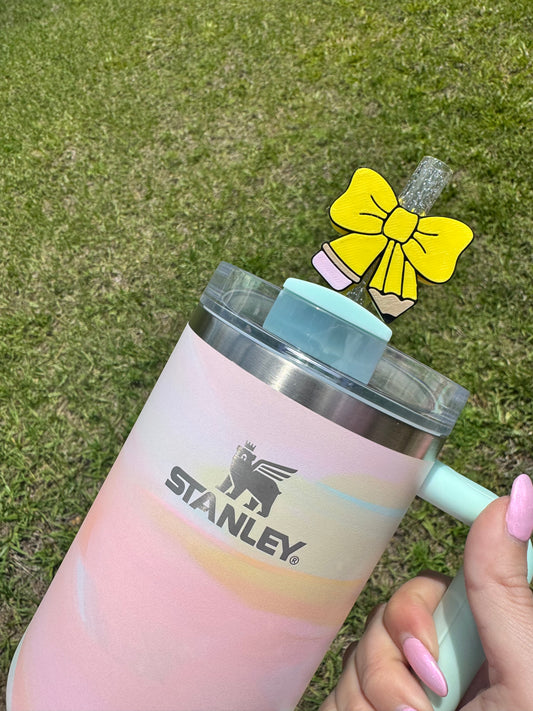 Pencil Bow Straw Buddy