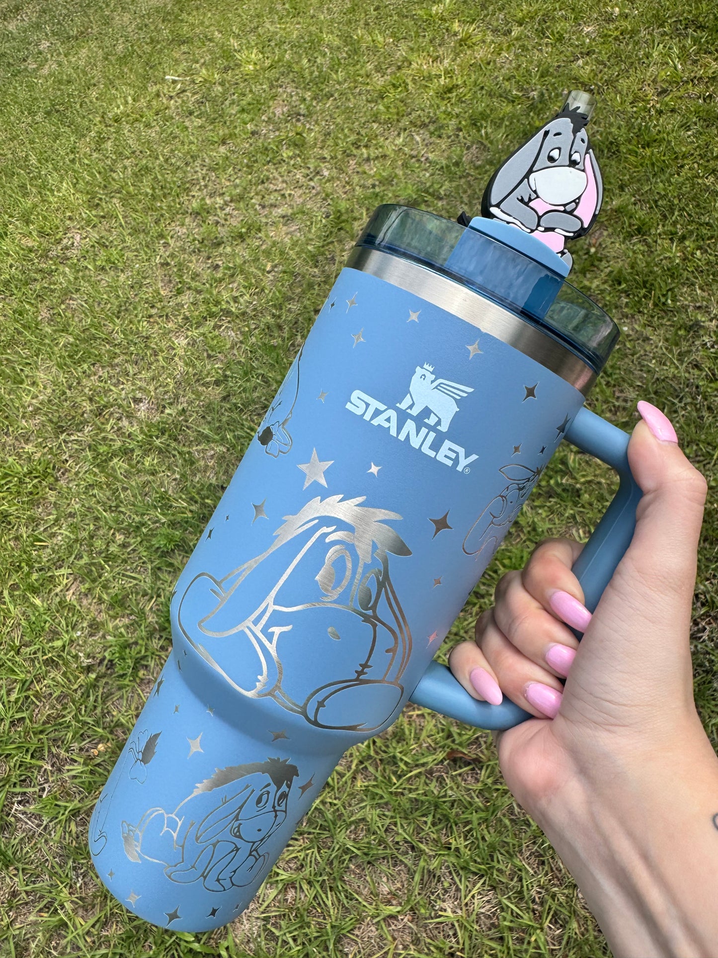 Grey Donkey Straw Buddy