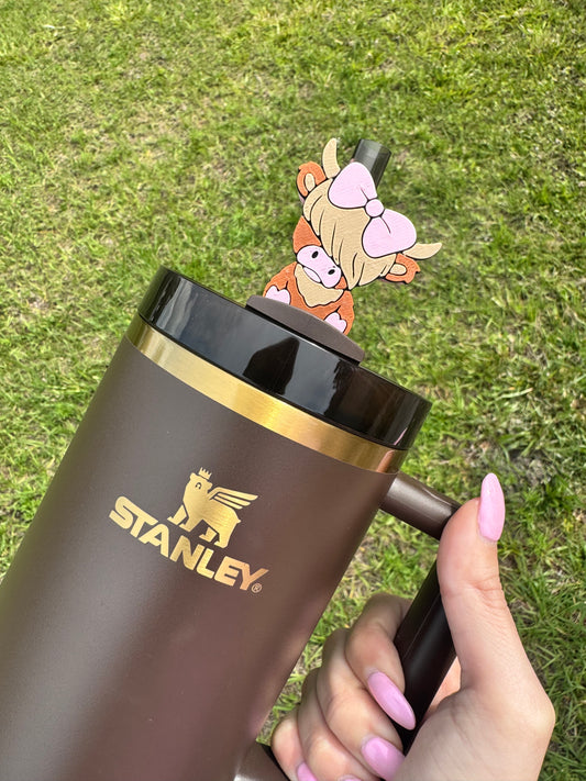 Highland Cow Cutie Straw Buddy