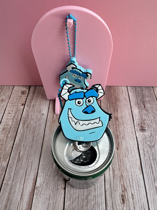 3D Printed Blue Monster - Soda Can Opener Keychain