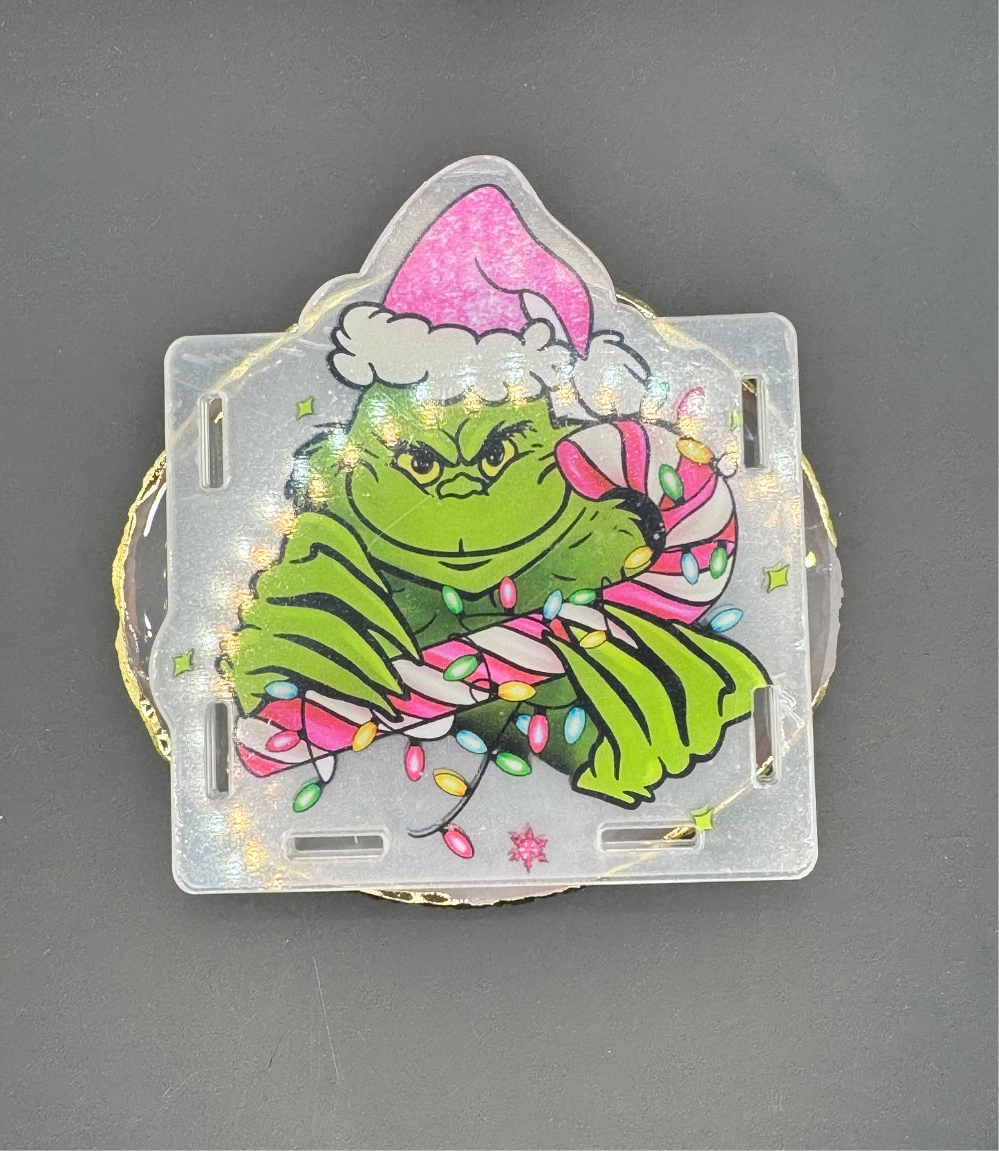 Pink Green Man - Acrylic Pen Holder