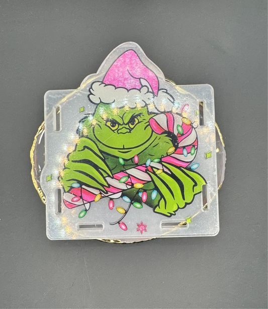 Pink Green Man - Acrylic Pen Holder