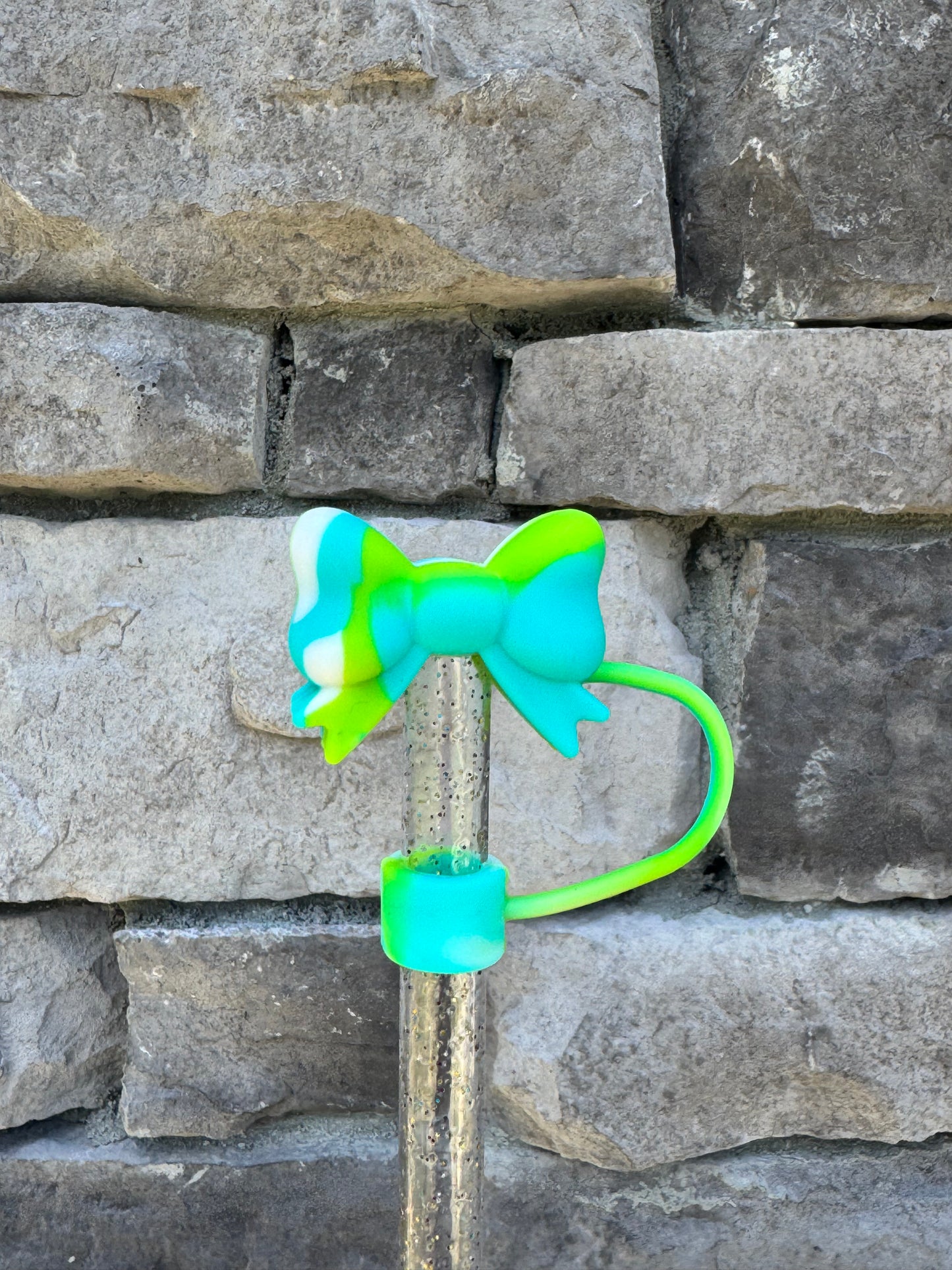 Summer Swirl 3D Bow - Straw Topper 10MM