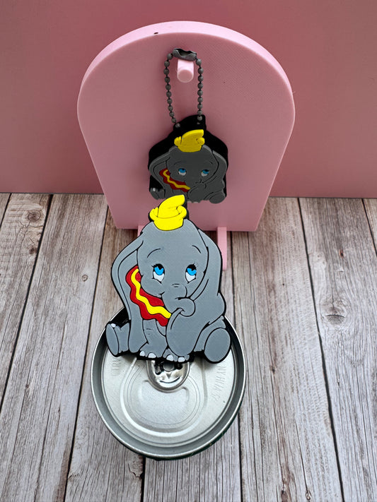 3D Printed Dumbo Inspired - Soda Can Opener Keychain