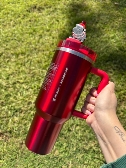 3D Printed Hippo - Straw Buddy