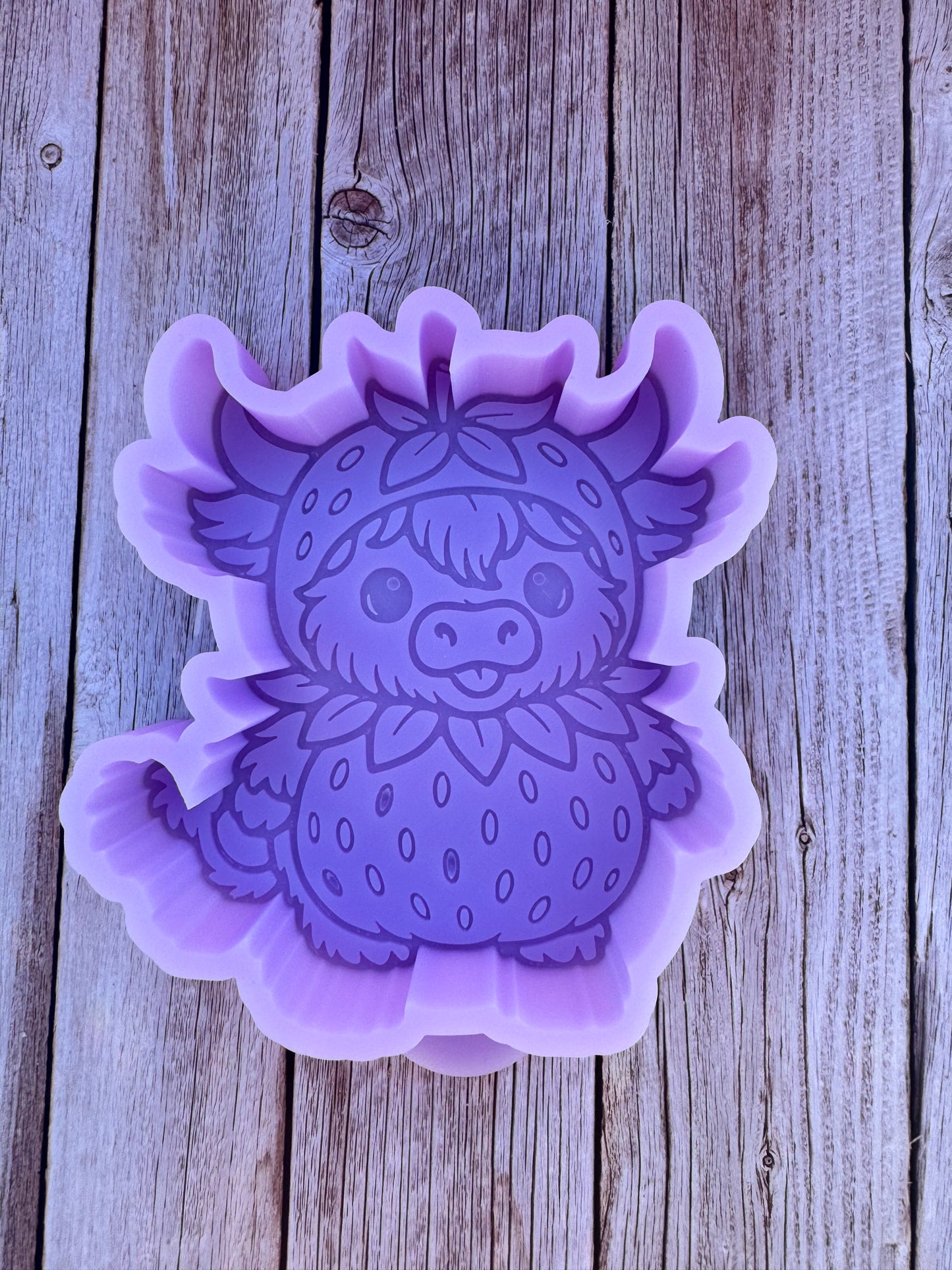 Strawberry Cow Freshie Silicone Mold