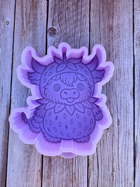 Strawberry Cow Freshie Silicone Mold