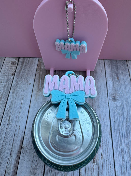 3D Printed Mama - Soda Can Opener Keychain