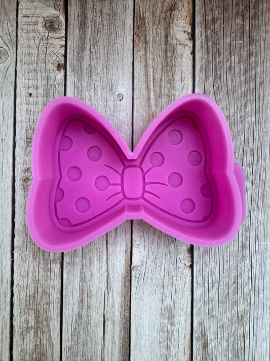 Polka Dot Bow Silicone Freshie Mold