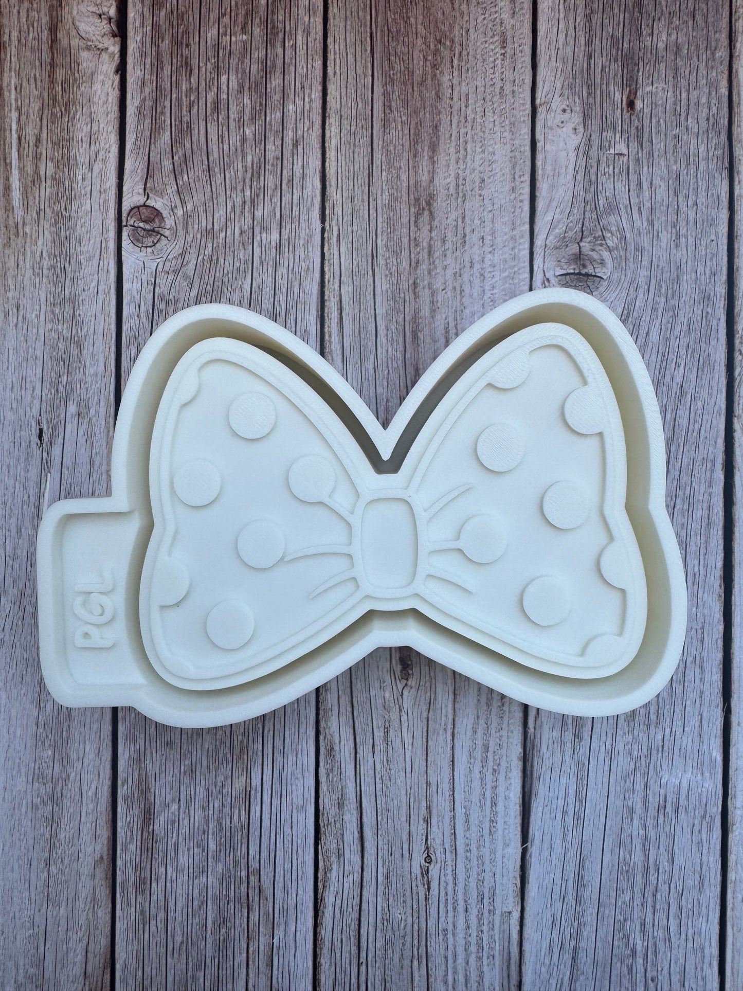 Polka Dot Bow Silicone Freshie Mold