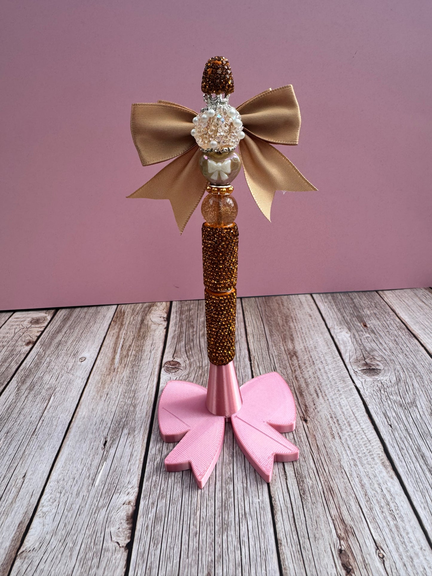 Mocha Majesty Deluxe Rhinestone Pen