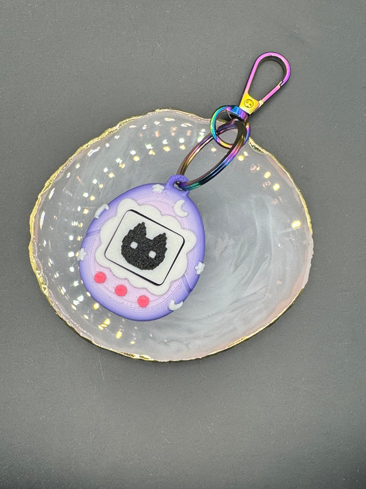 90's Virtual Pet "V-Pet" Fidget Clicker - Keychain 3D Printed