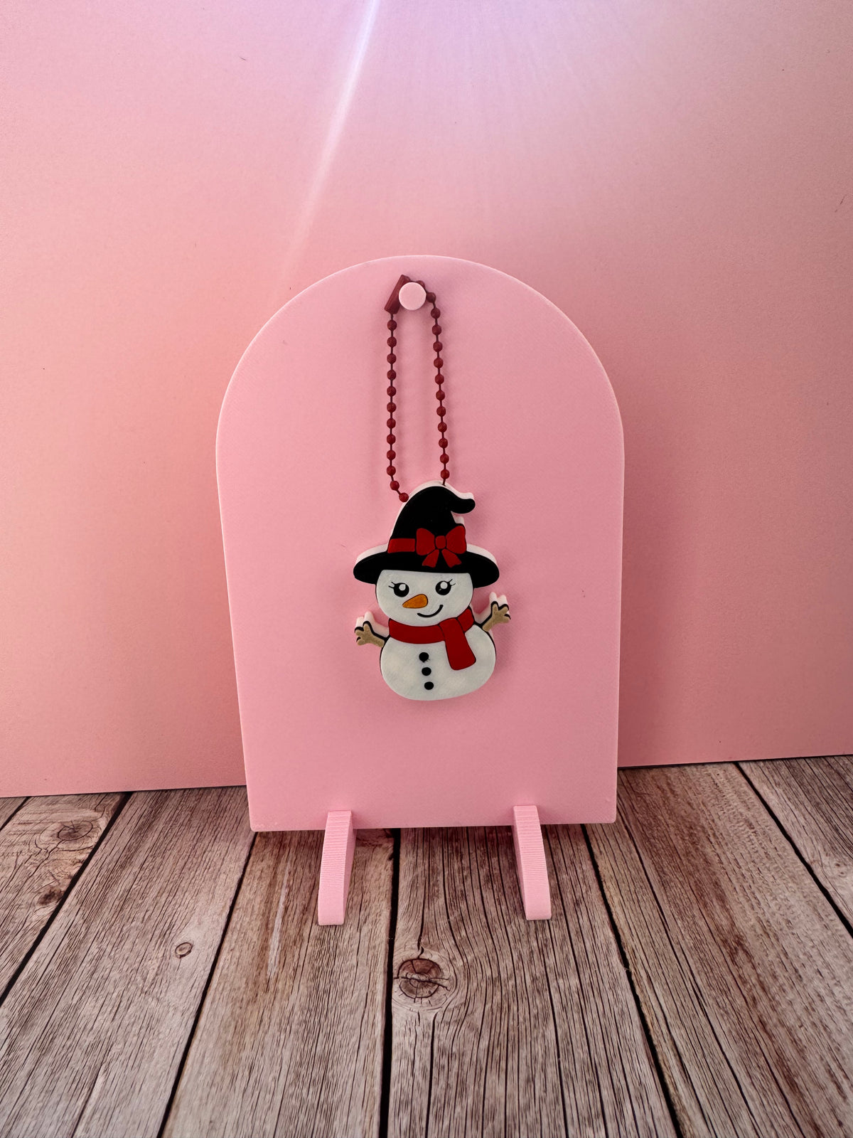 3D Printed Christmas Snowman - Soda Can Opener Keychain