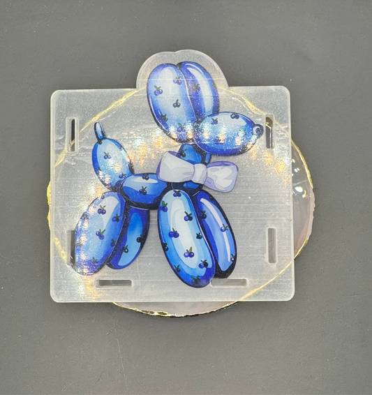 Blueberry Balloon Dog - Acrylic Pen Holder