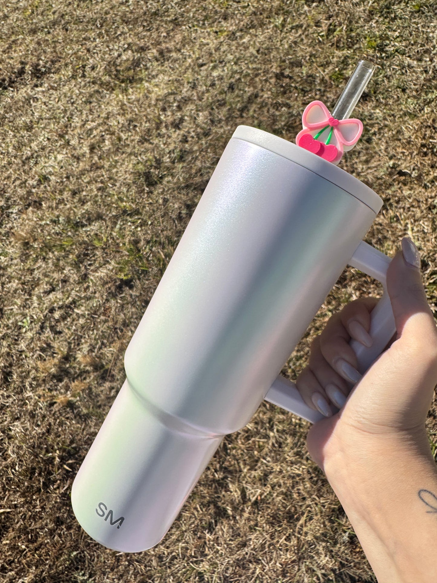 Cherry Bow Straw Buddy