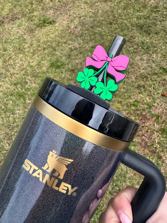 Coquette Clovers Straw Buddy