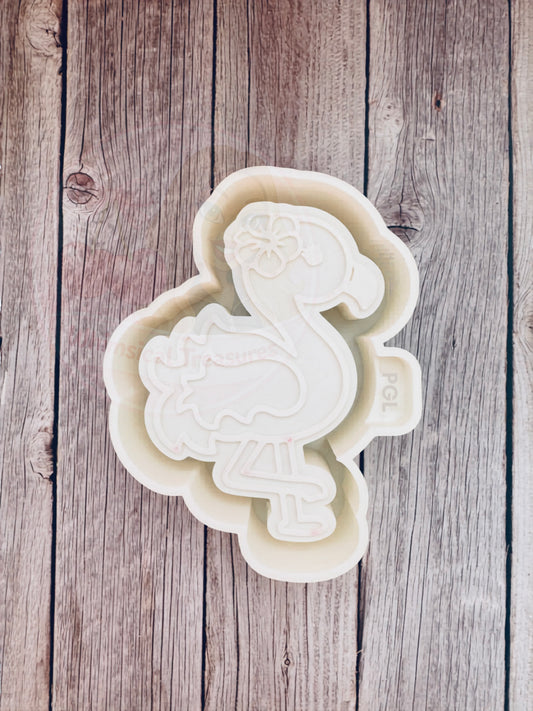 Floral Flamingo Silicone Freshie Mold *SHOP EXCLUSIVE*