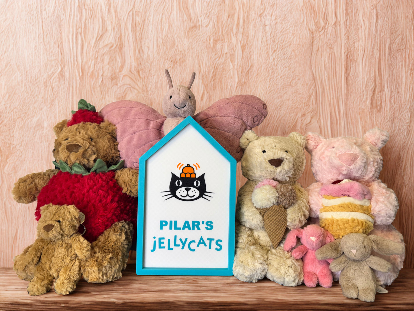 Personalized 3D Printed - Jelly Cat Collection Signs