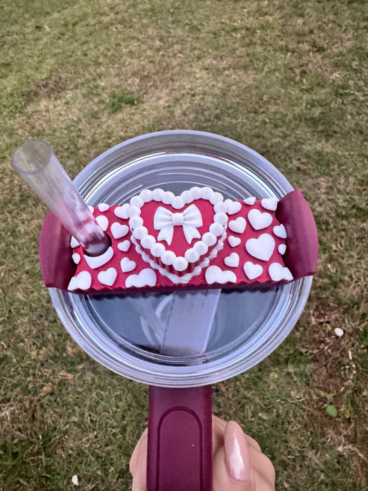 3D Printed Red Velvet Stanley Lid Topper - 40oz