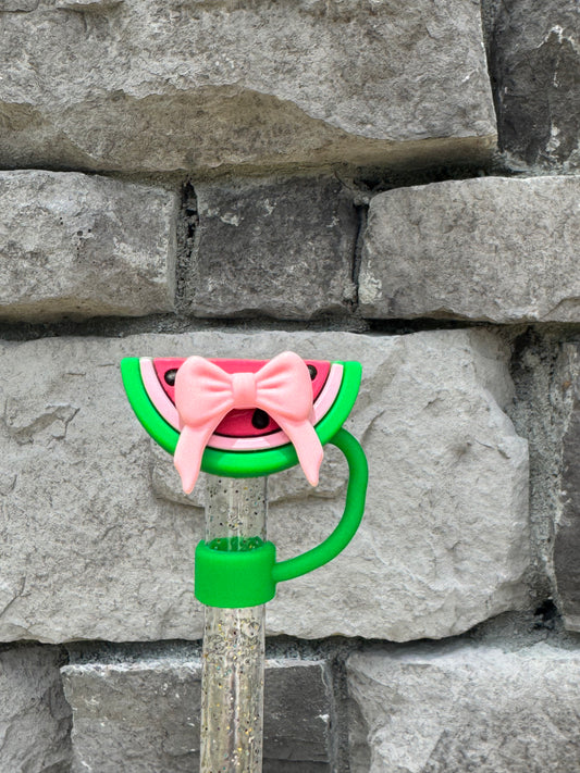Coquette Watermelon 3D - Straw Topper
