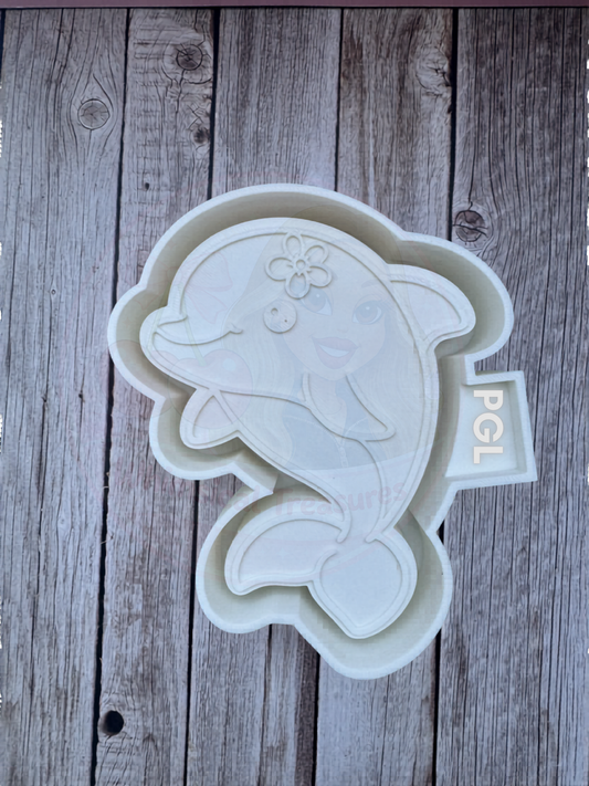 Flora Fin Dolphin Silicone Freshie Mold *SHOP EXCLUSIVE*